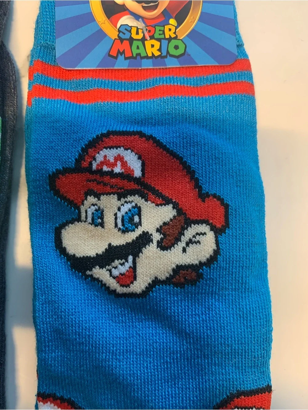 Nintendo Super Mario Crew Socks - Mario & Luigi (Pack of 2)